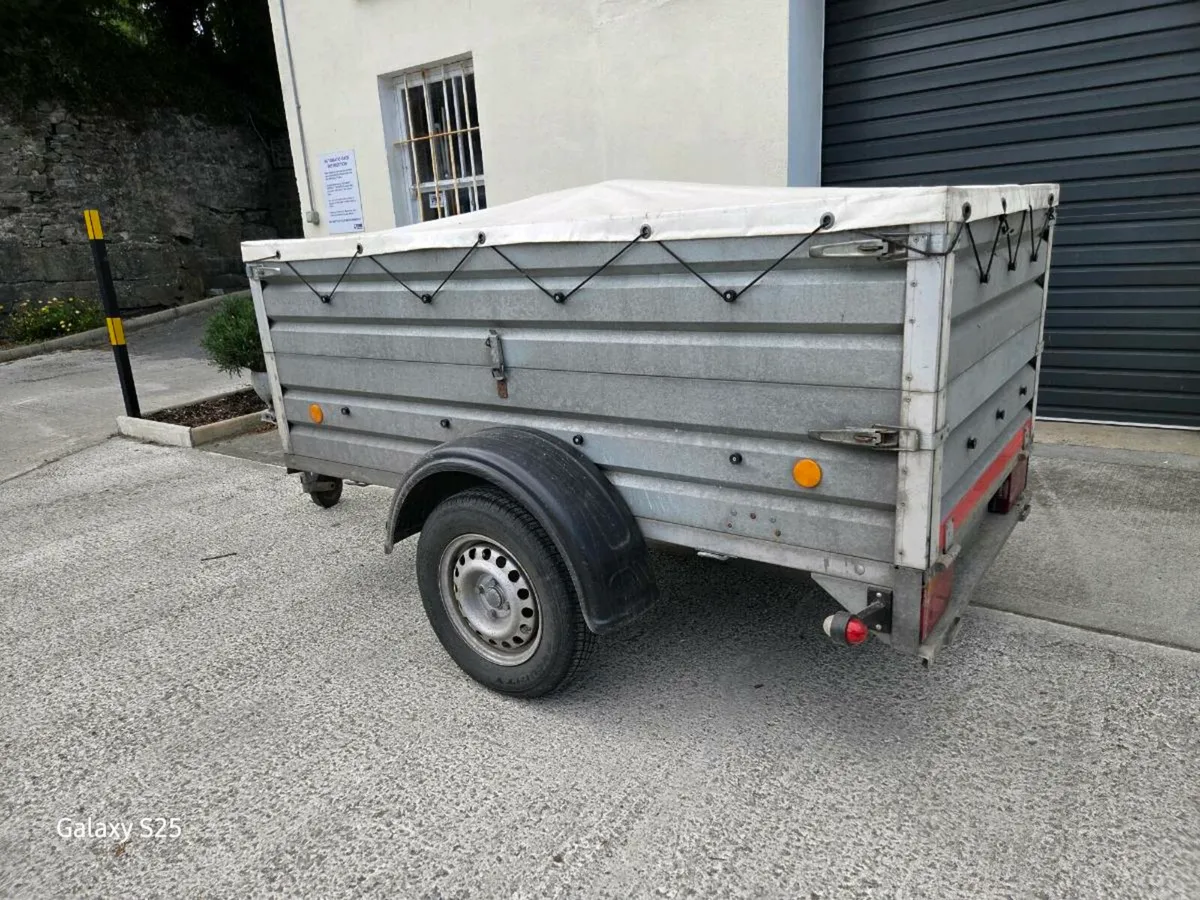 Galvanised car trailer - Image 1