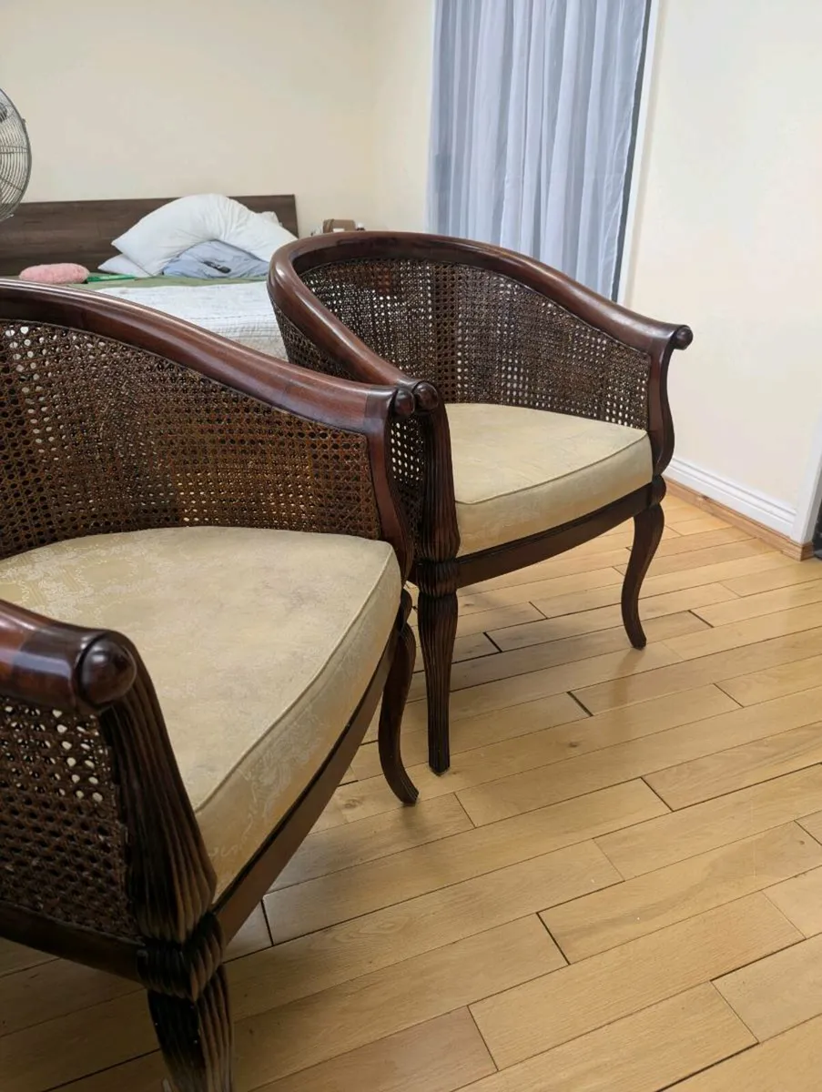 Bergere cane chairs - Image 1