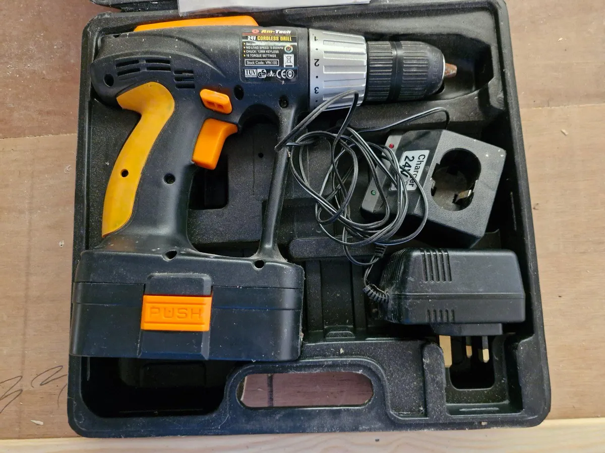 Am-Tech 24 volt cordless drill - Image 1