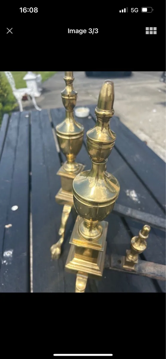 Brass Fire Irons - Image 3