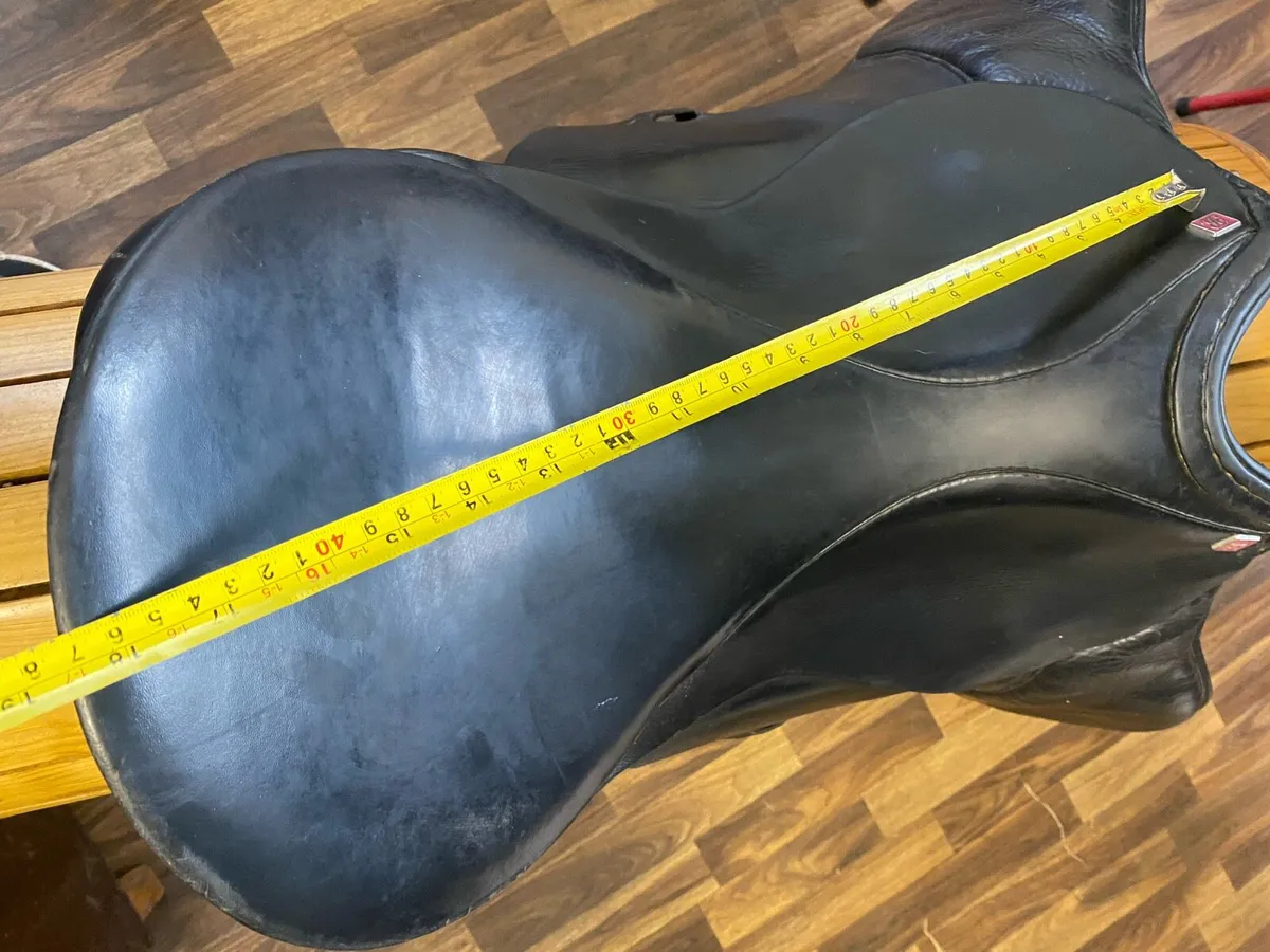 18” black Leather GP saddle - Image 2