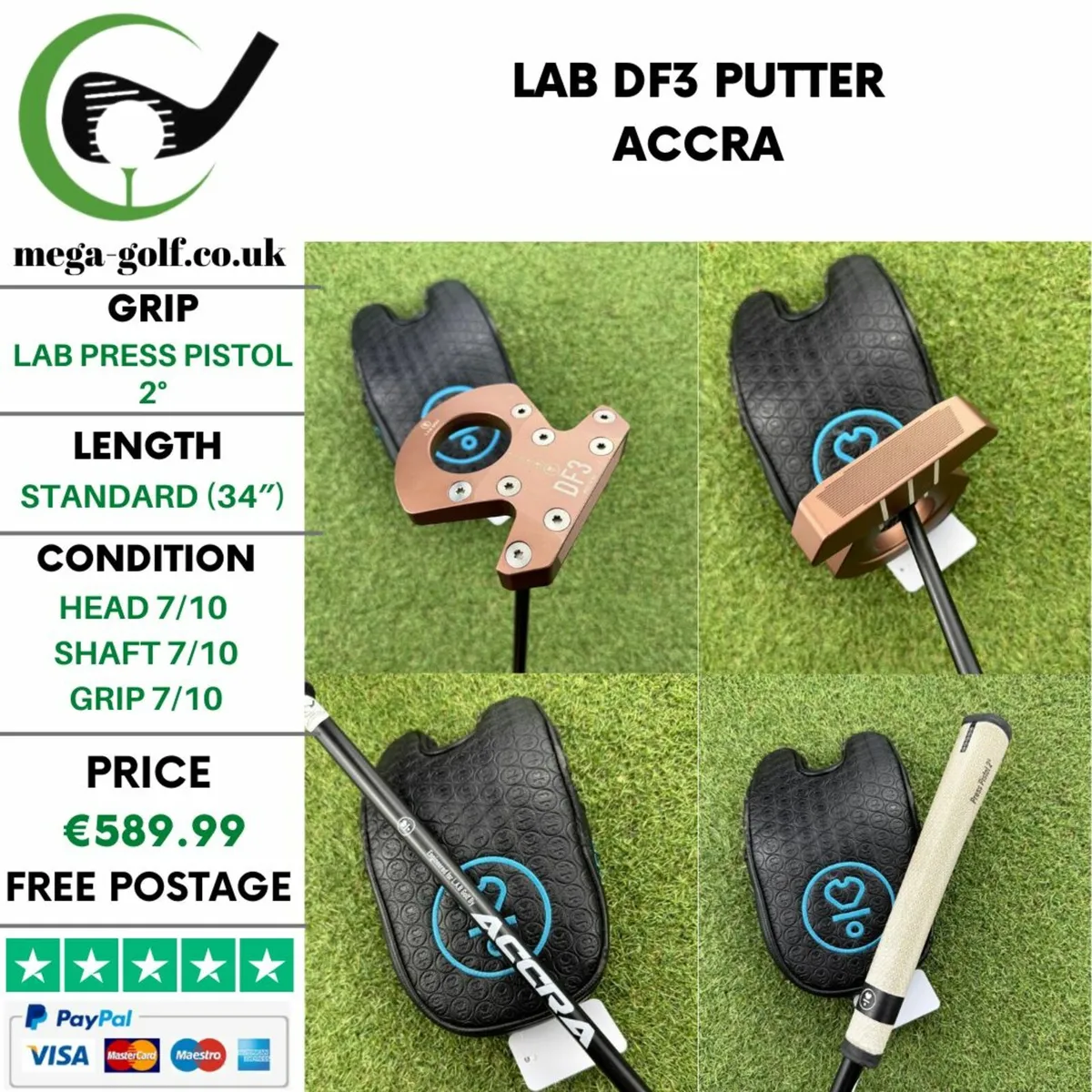 LAB DF3 PUTTER / 34″ / ACCRA - Image 1