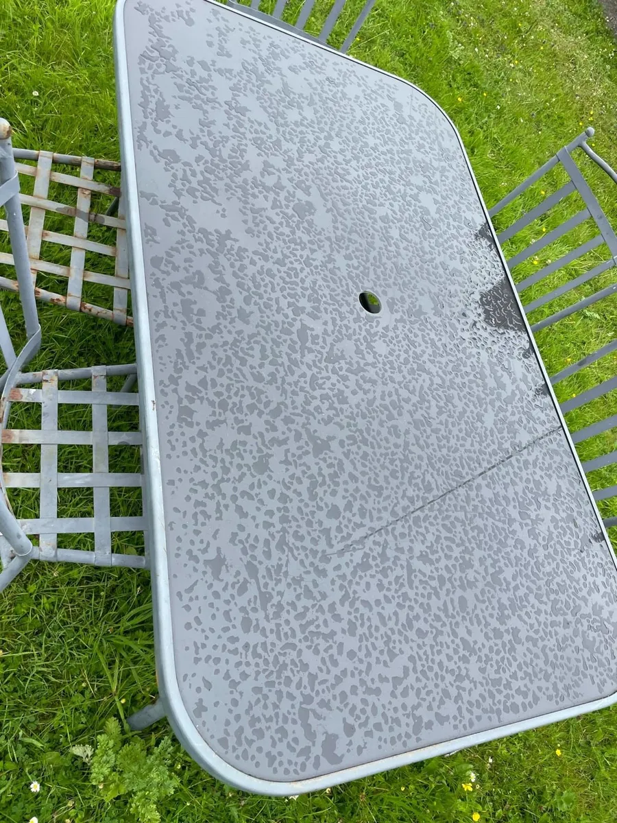 Garden table + 5 chairs set - Image 3