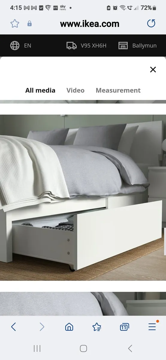 IKEA Double Bed - Image 1