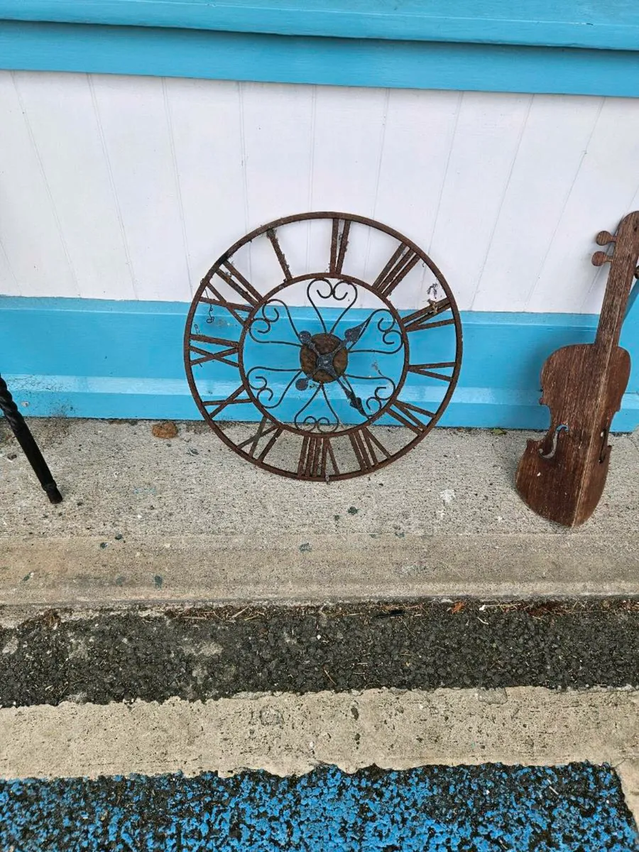 Rustic Outdoor Clock - Image 1