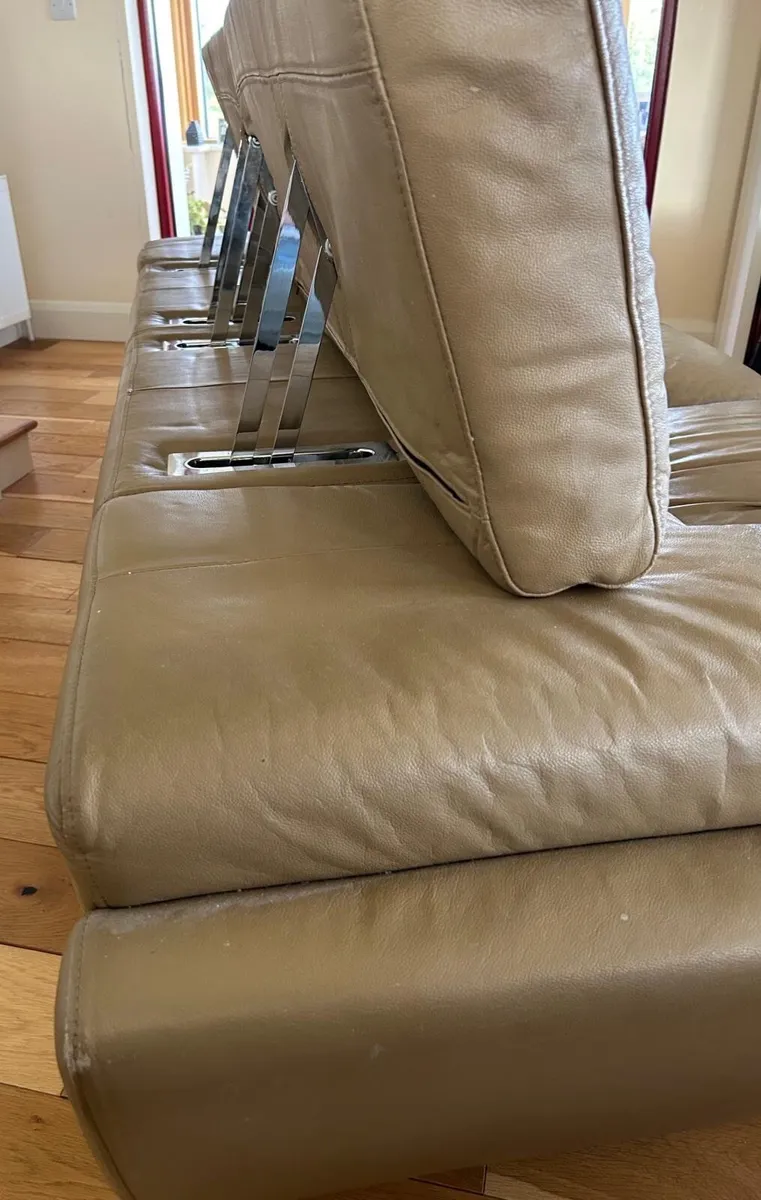 Leather sofa set - Image 3