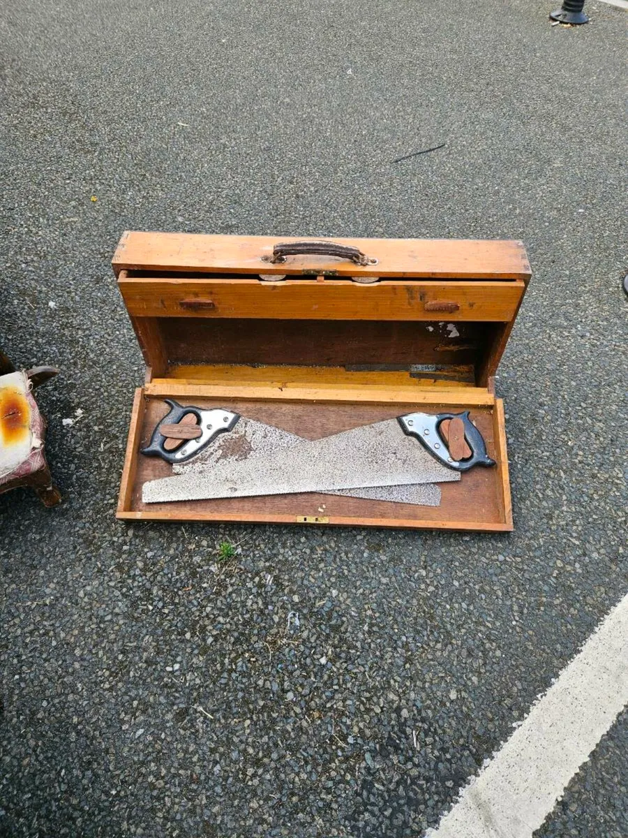 Vintage Carpenters Tool Box - Image 4