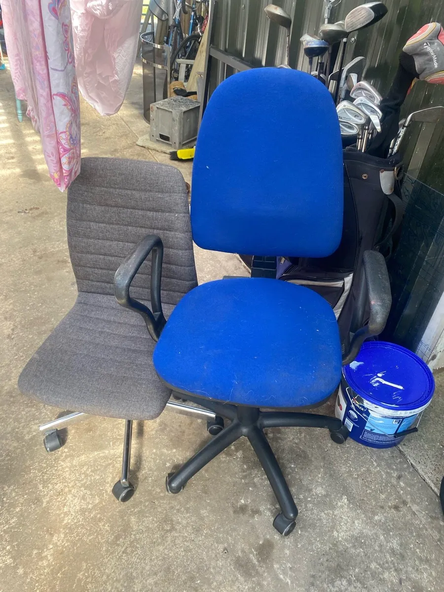 Two office chairs useful for student studying - Image 2