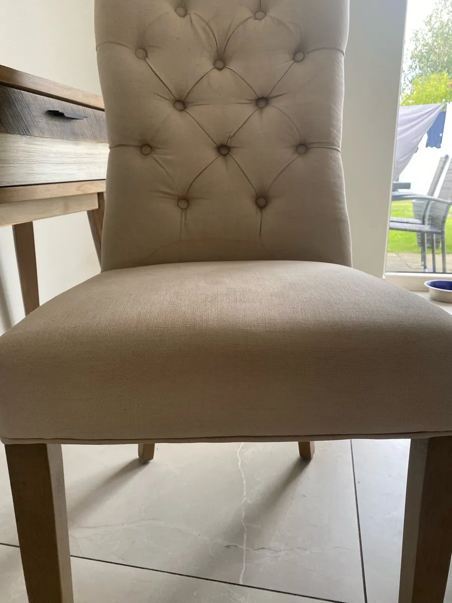 Kitchen chairs and a 2 seater couch for table - Image 3