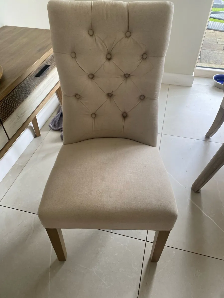 Kitchen chairs and a 2 seater couch for table - Image 4