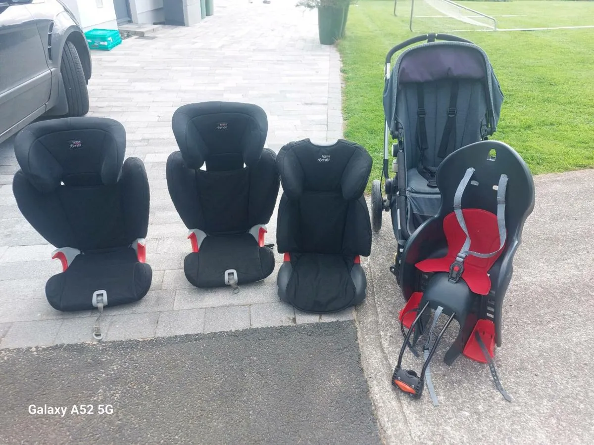 Britax Romer Car Seat, bike seat &buggy - Image 1