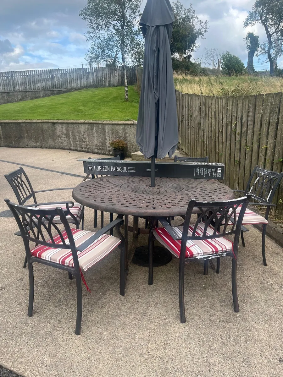 Garden furniture parasol cushions - Image 3