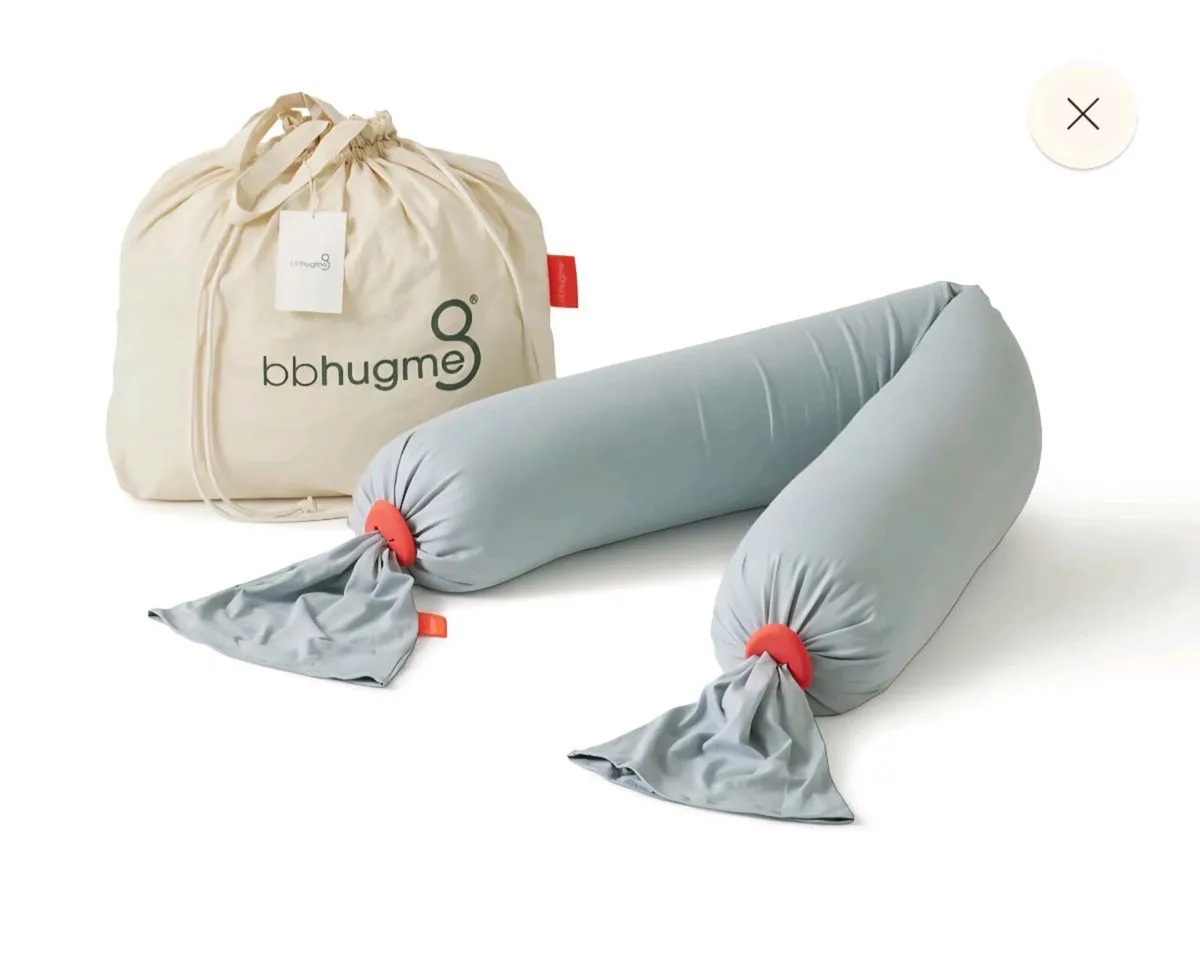 bbhugme pregnancy pillow in shade Eucalyptus - Image 3