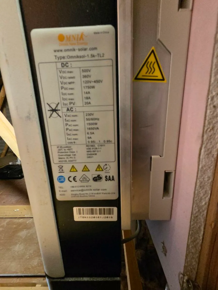 1.62 kW Solar Panels and Inverter - Image 3