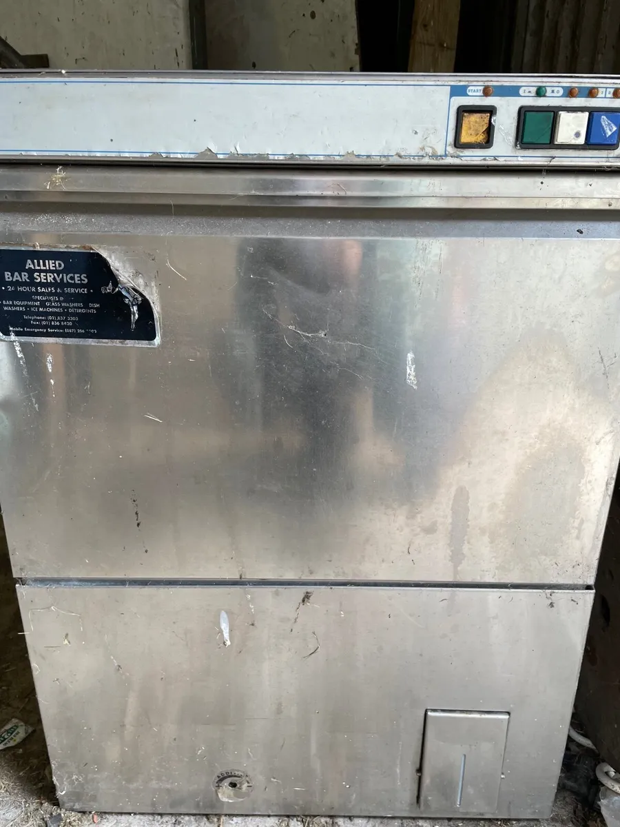 Old Commercial Glass Dishwasher - Image 3