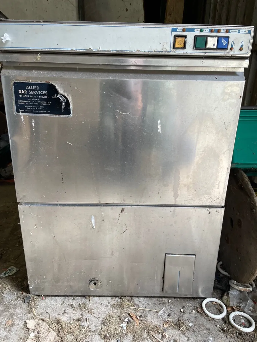 Old Commercial Glass Dishwasher - Image 4