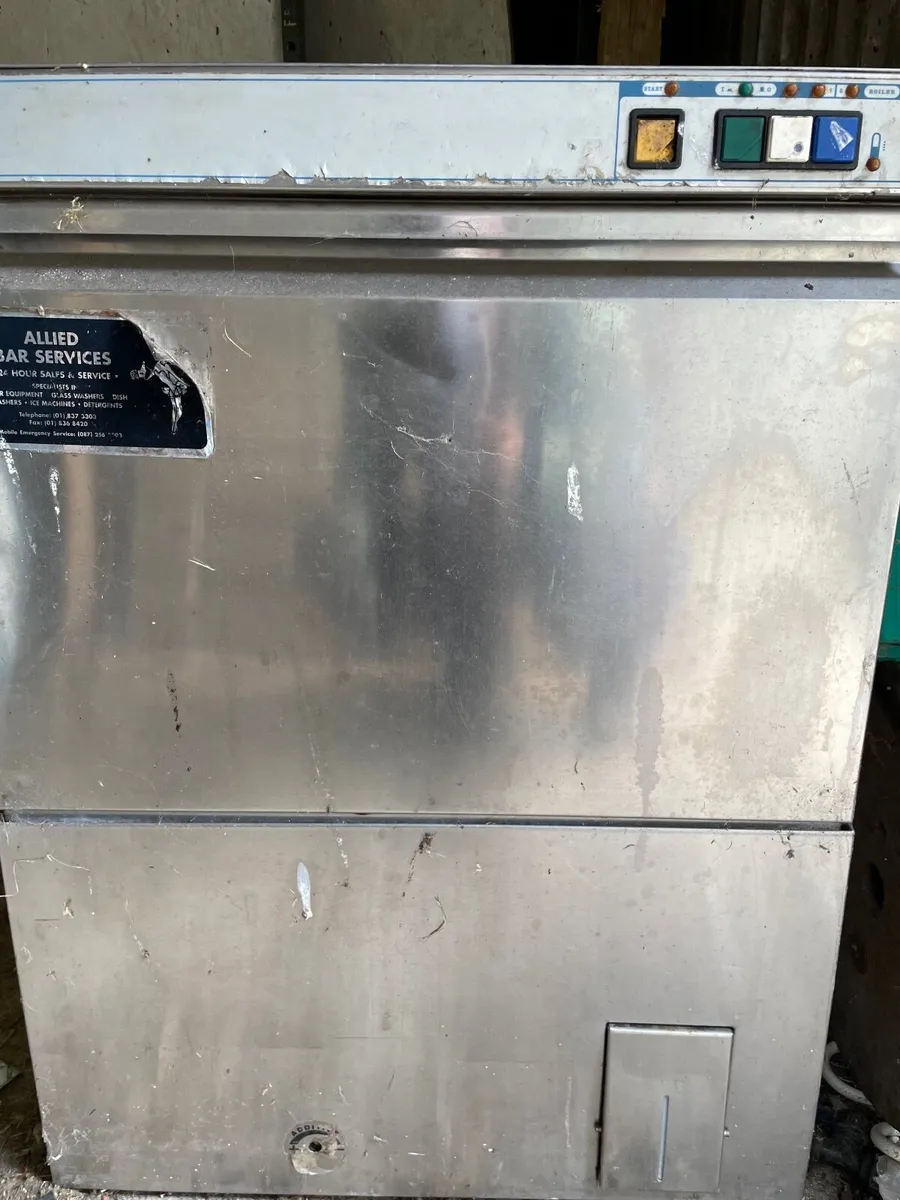 Old Commercial Glass Dishwasher - Image 1