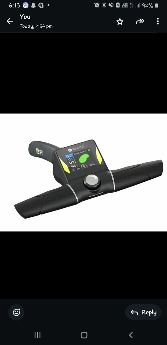 Motocaddy M3 GPS trolley with battery & charger - Image 2