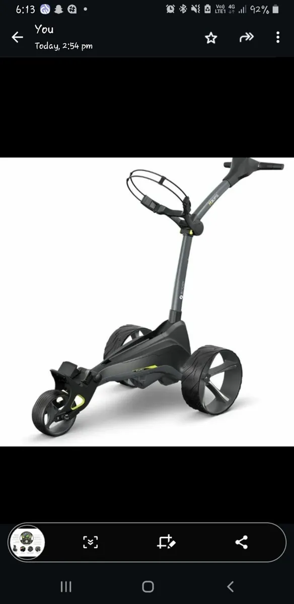 Motocaddy M3 GPS trolley with battery & charger - Image 4