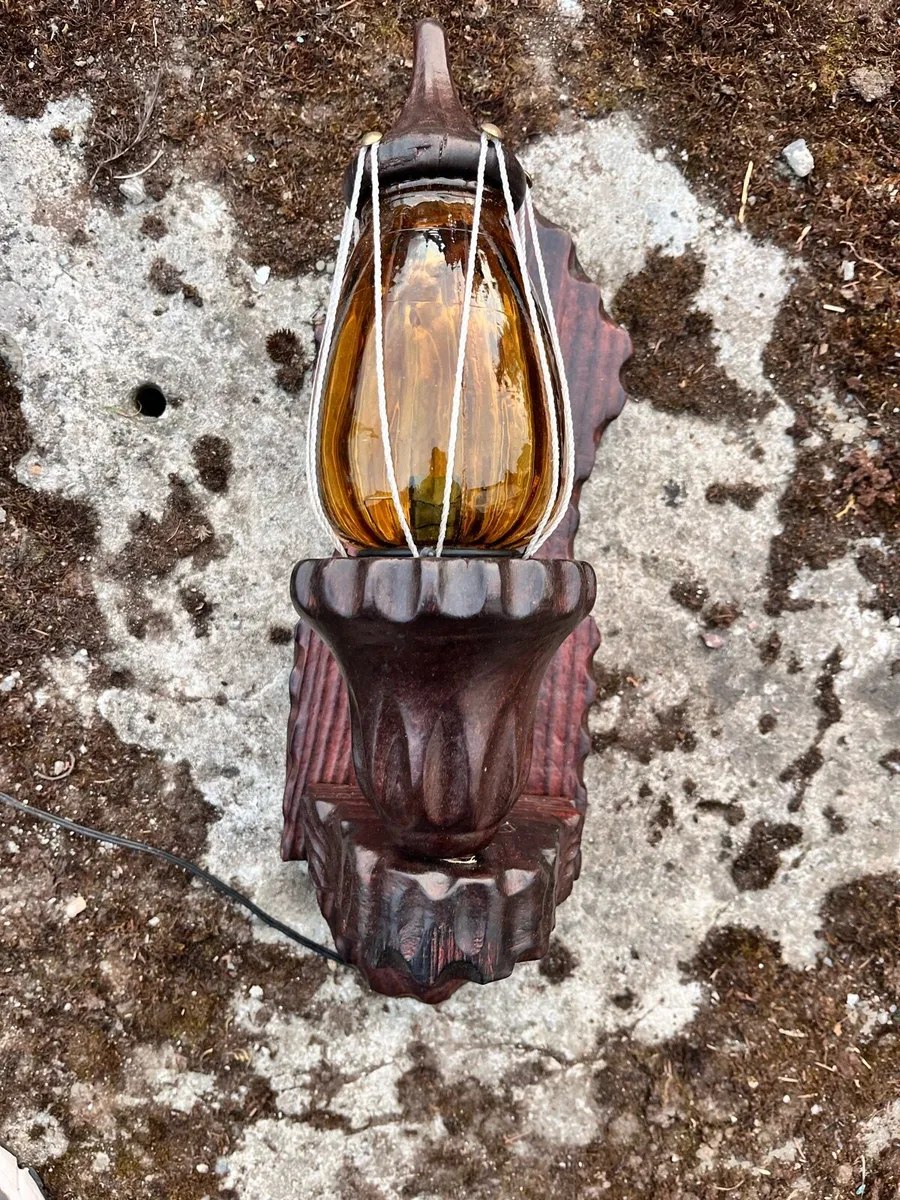 Wood wall lamp - Image 1