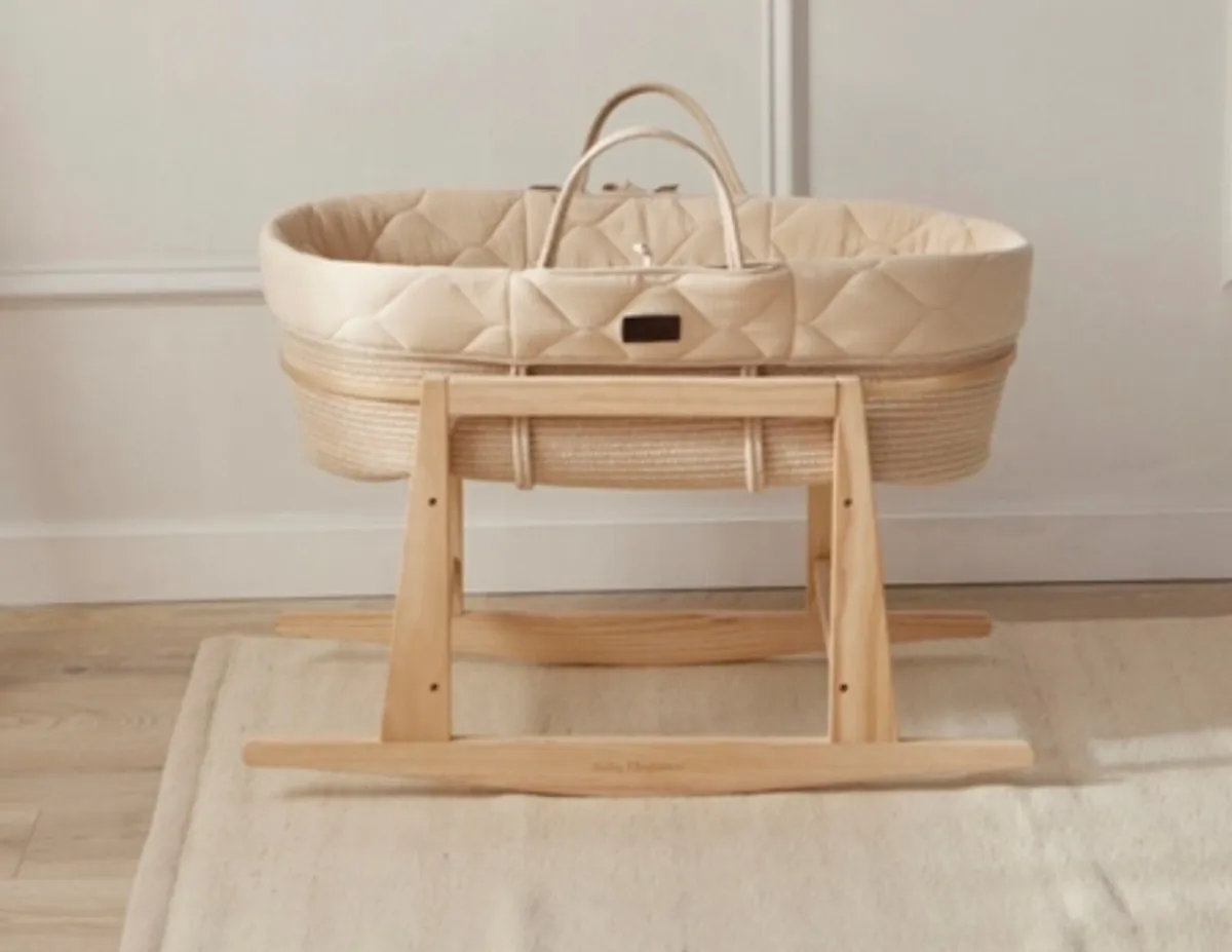 BBy elegance moses basket with stand - Image 1