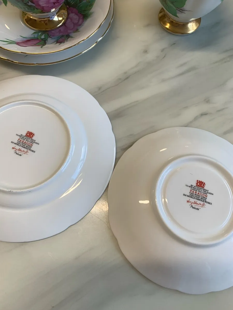 Paragon fine bone china six famous roses - Image 2