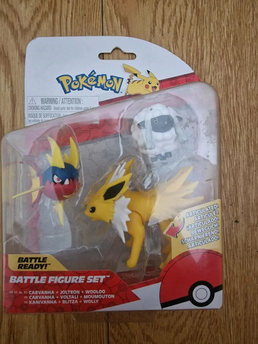 Pokémon Battle Figure 3-Pack (Jolteon, Carvanha, W - Image 3