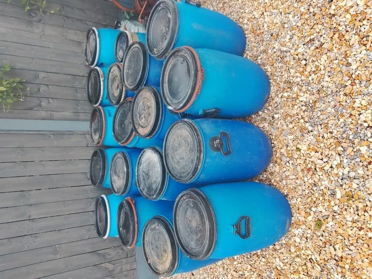 BLUE BARRELS