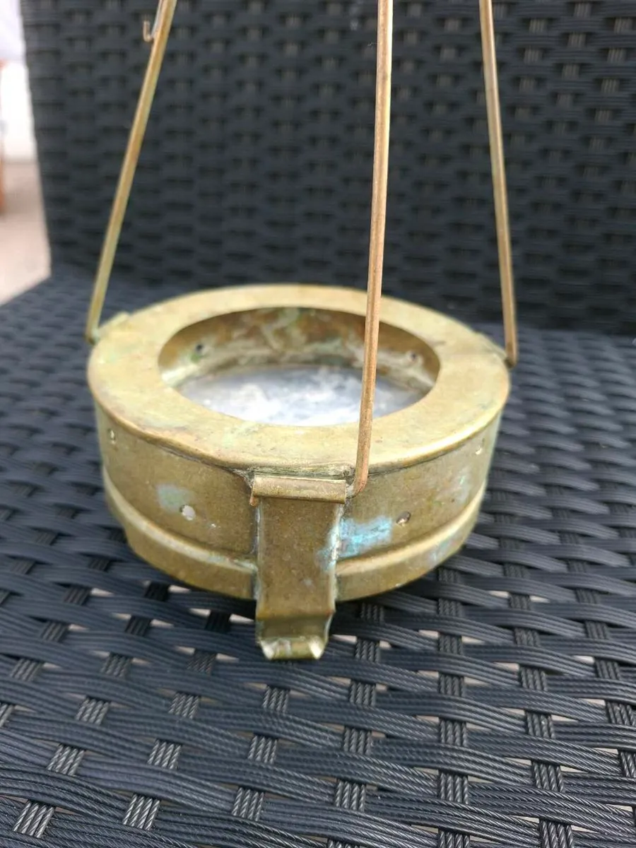 Vintage Brass Beduin Dallah Coffee pot warmer - Image 3