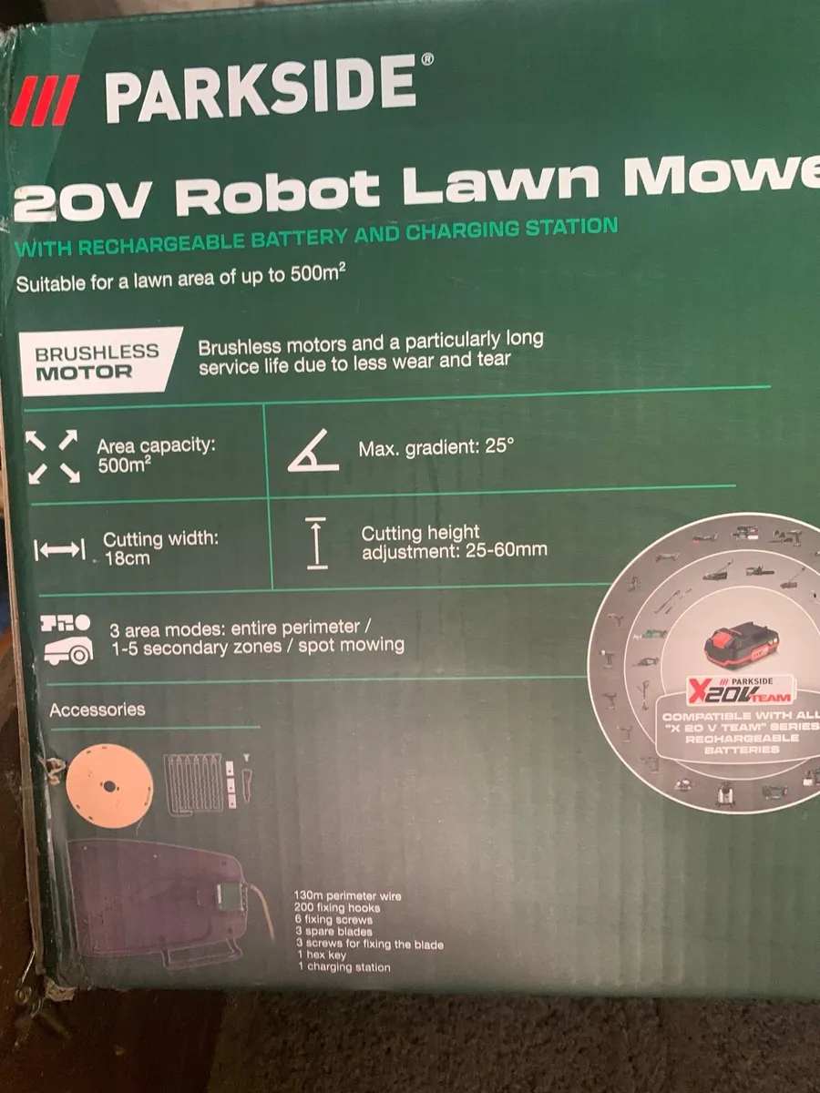 Parkside Robotic lawnmower (500m2) - Image 1