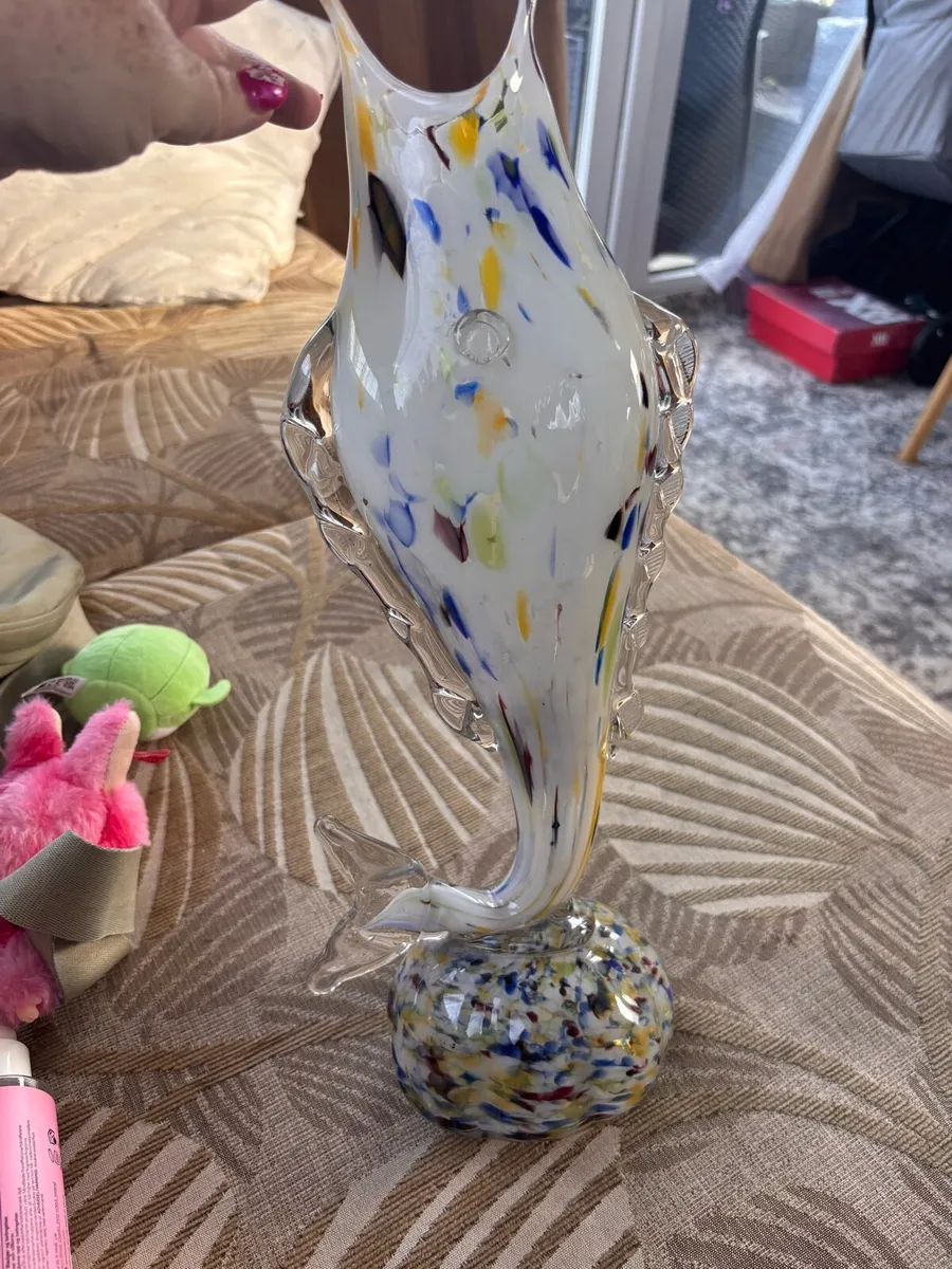 Vintage murano glass fish - Image 1