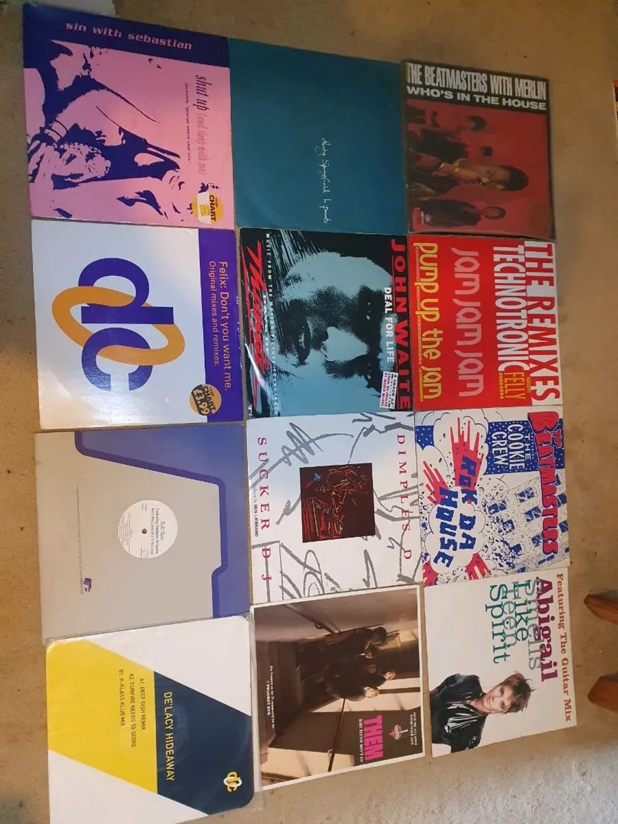 90s 12 inch vinyl records - Image 1