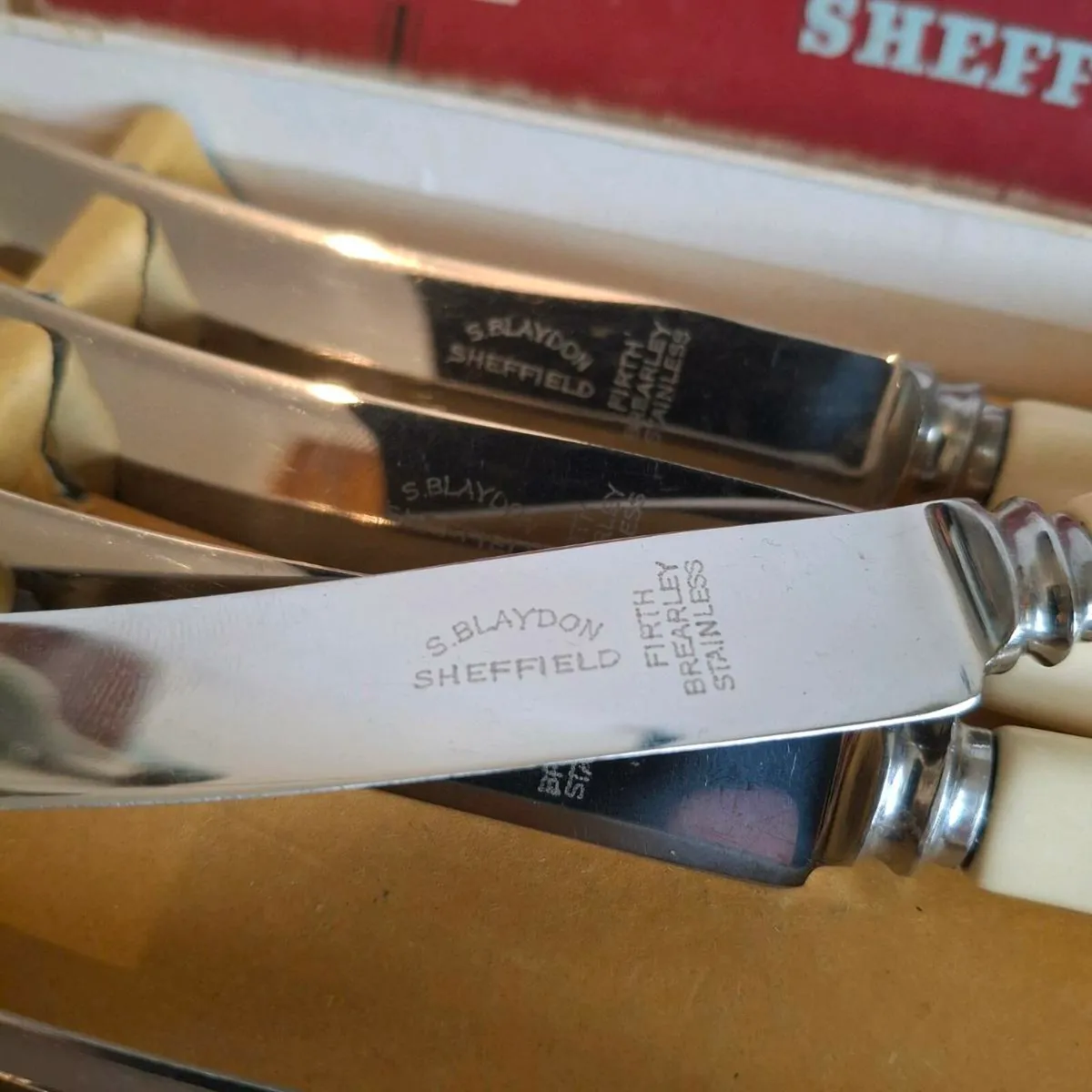 S. Blaydon Sheffield Dessert Knives - Image 2