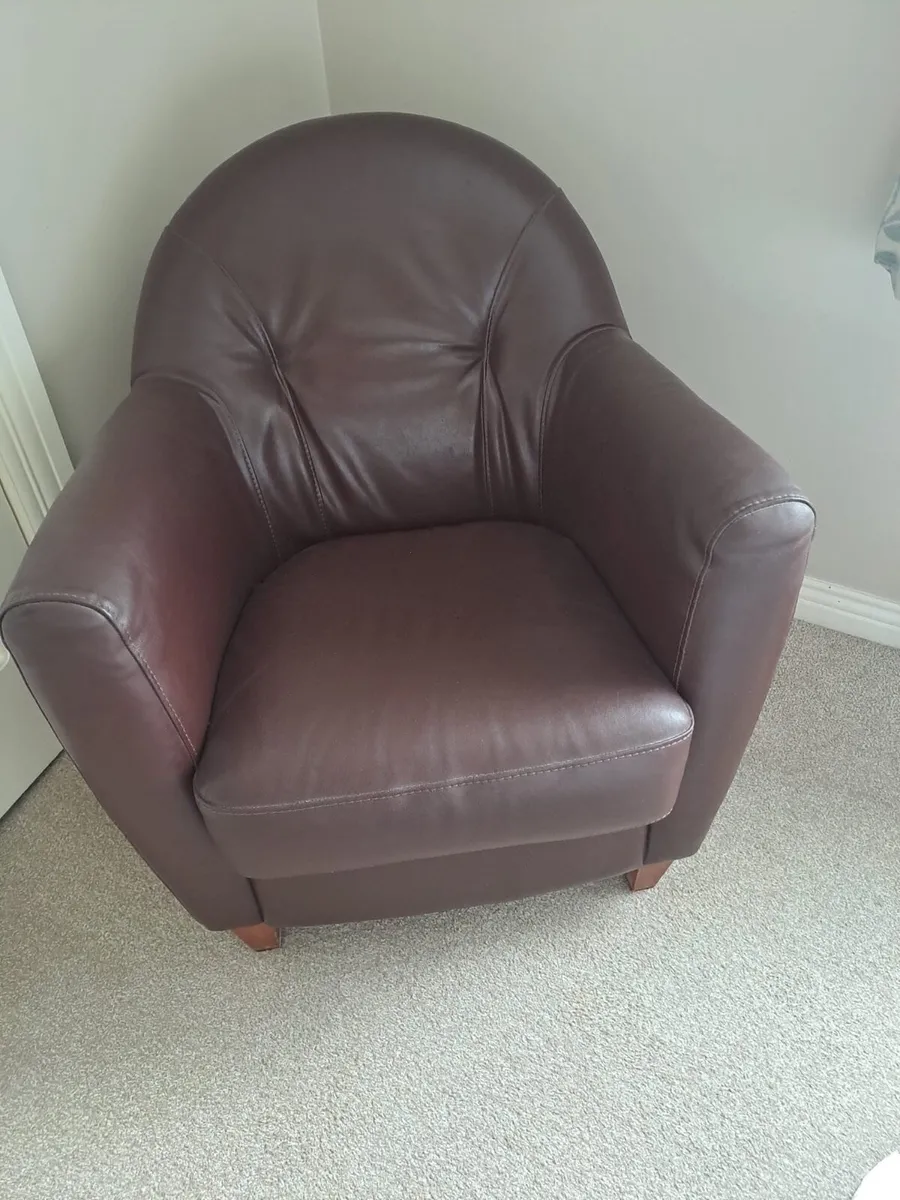 Leather armchair