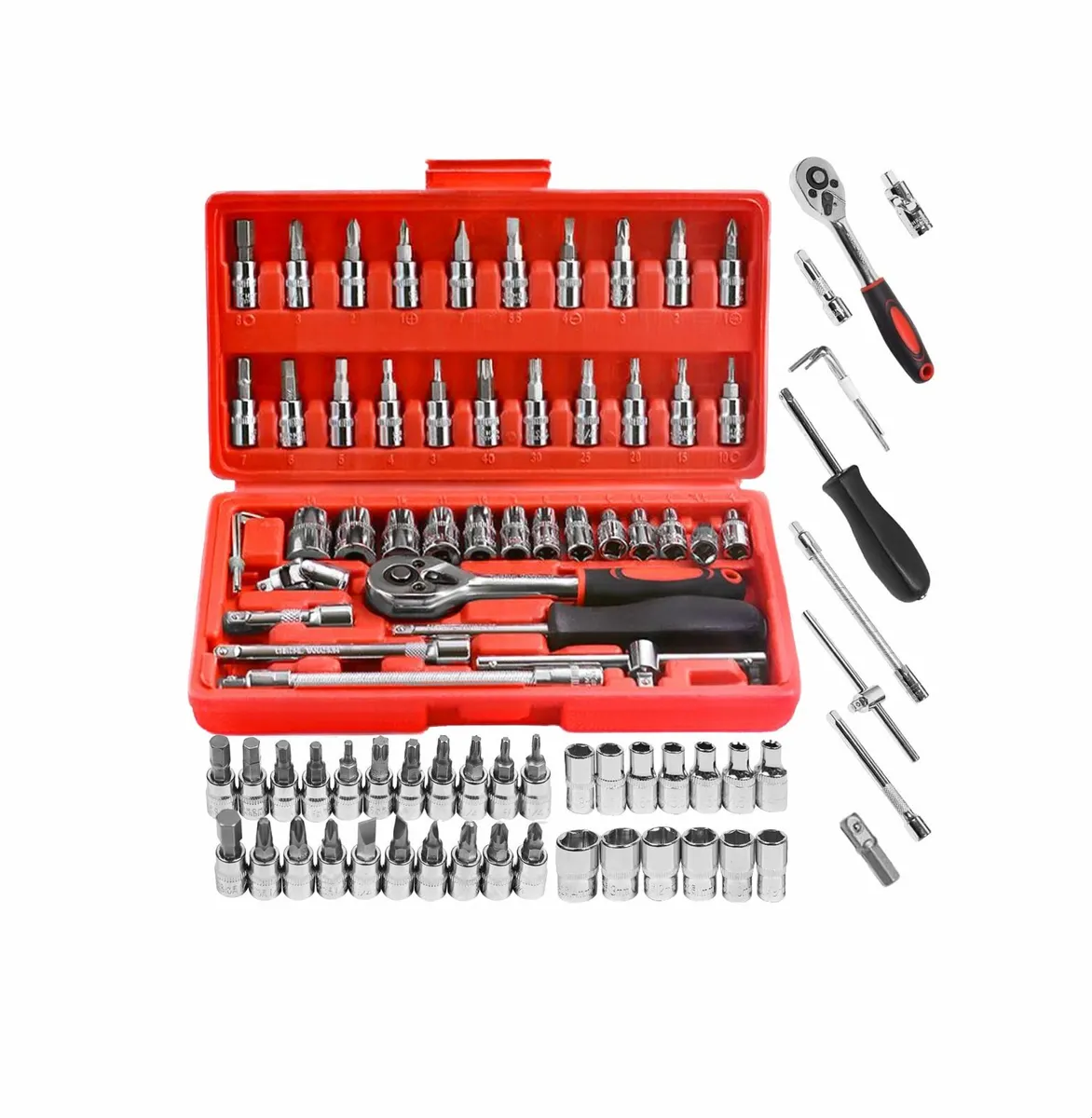46Pc Socket Spanner Set + Case - Image 1