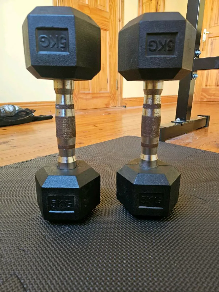 2x 5kg Dumbbells - Image 2