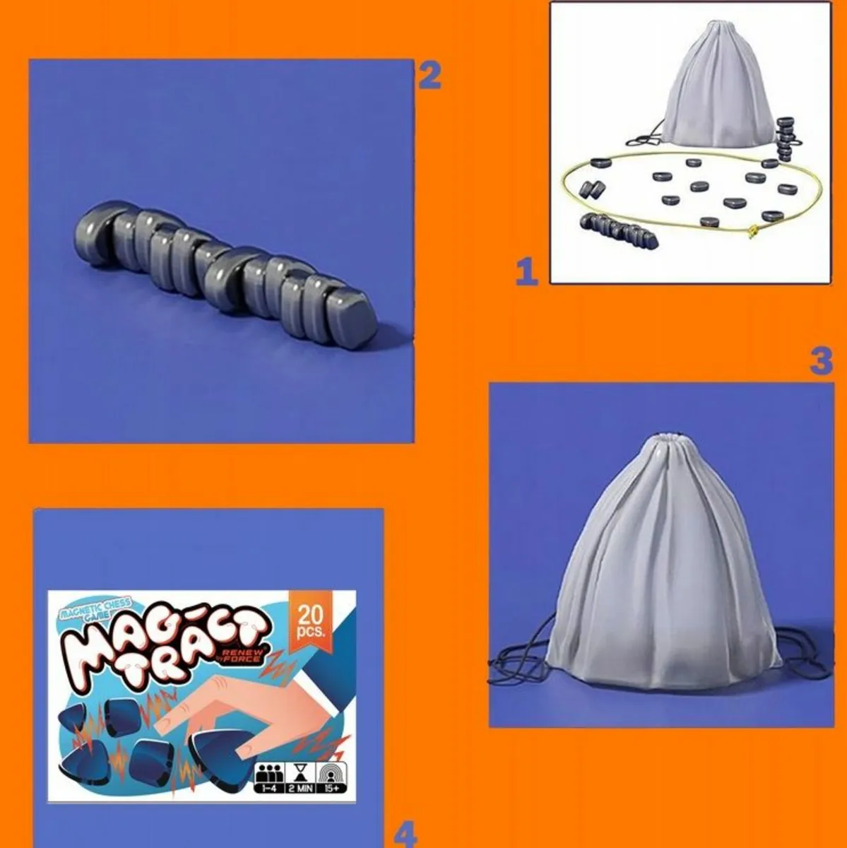Magnetic Chess Game (20pcs) - Image 2