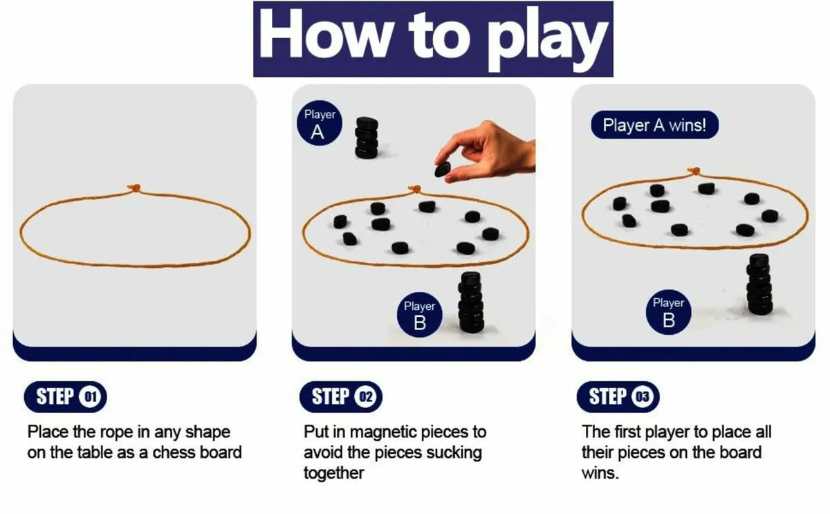 Magnetic Chess Game (20pcs) - Image 3