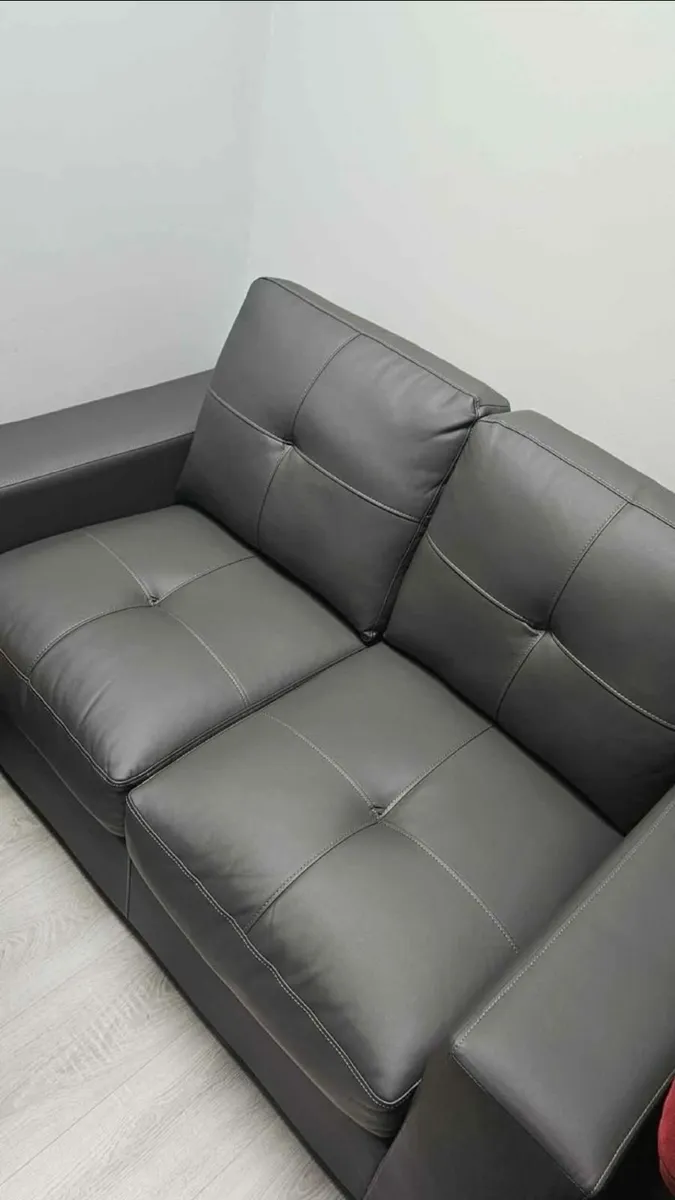 Gemona 2 Seater Grey Sofa - Image 1