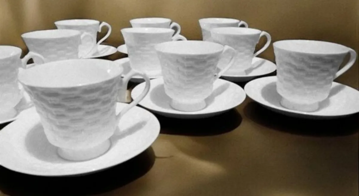 Aynsley Belleek basket weave set - Image 1