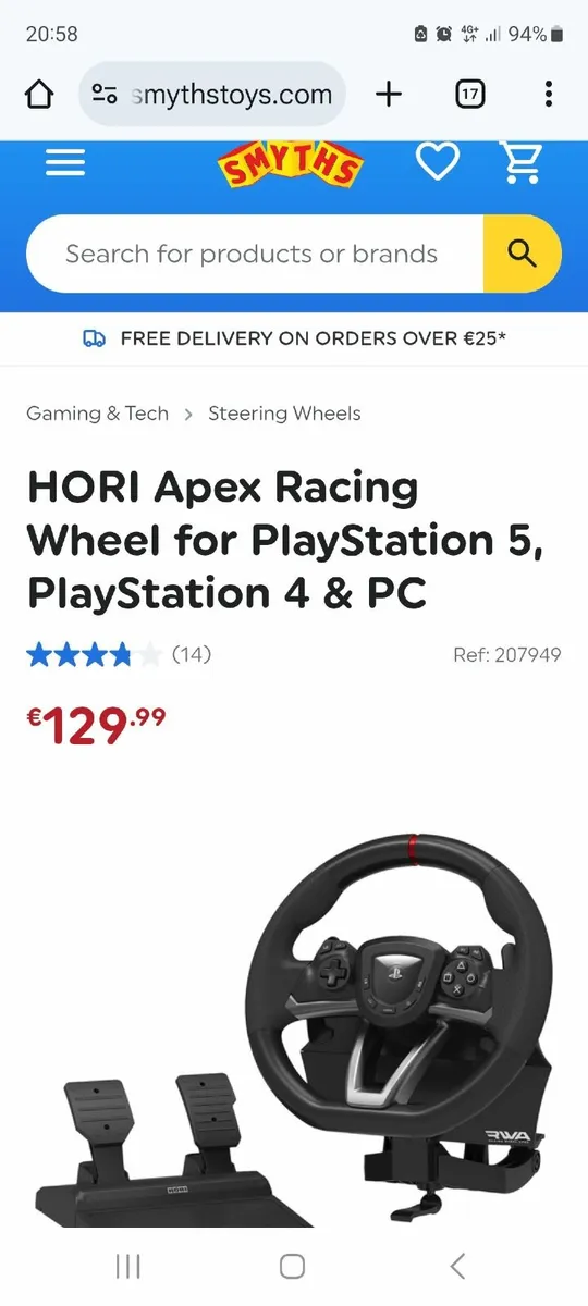 HORI Apex Racing Wheel for PlayStation - Image 3