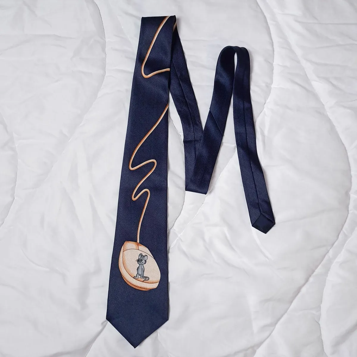 Fratello Navy Blue Mouse Novelty Tie - Image 1