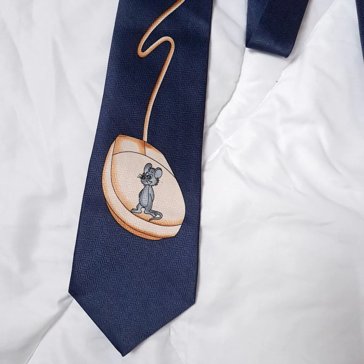 Fratello Navy Blue Mouse Novelty Tie - Image 3