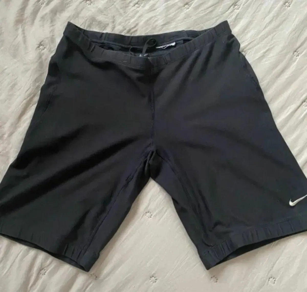 Black Nike training shorts, size M - Image 1