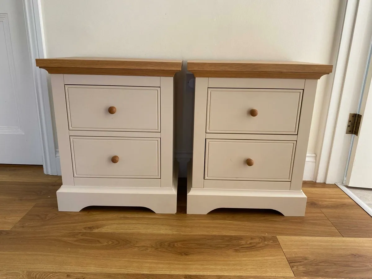 Laura Ashley Oakham Bedside Tables (Cream) - Image 1