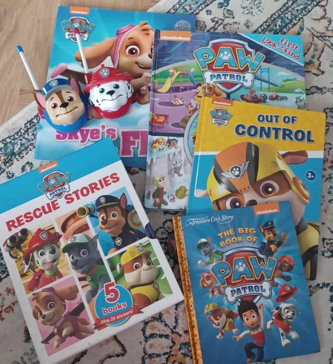Paw Patrol Bundle Books and Walkie Talkies - Image 2