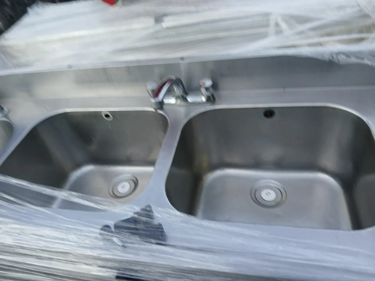 Stainless steel cabbinet sink unit complete - Image 1
