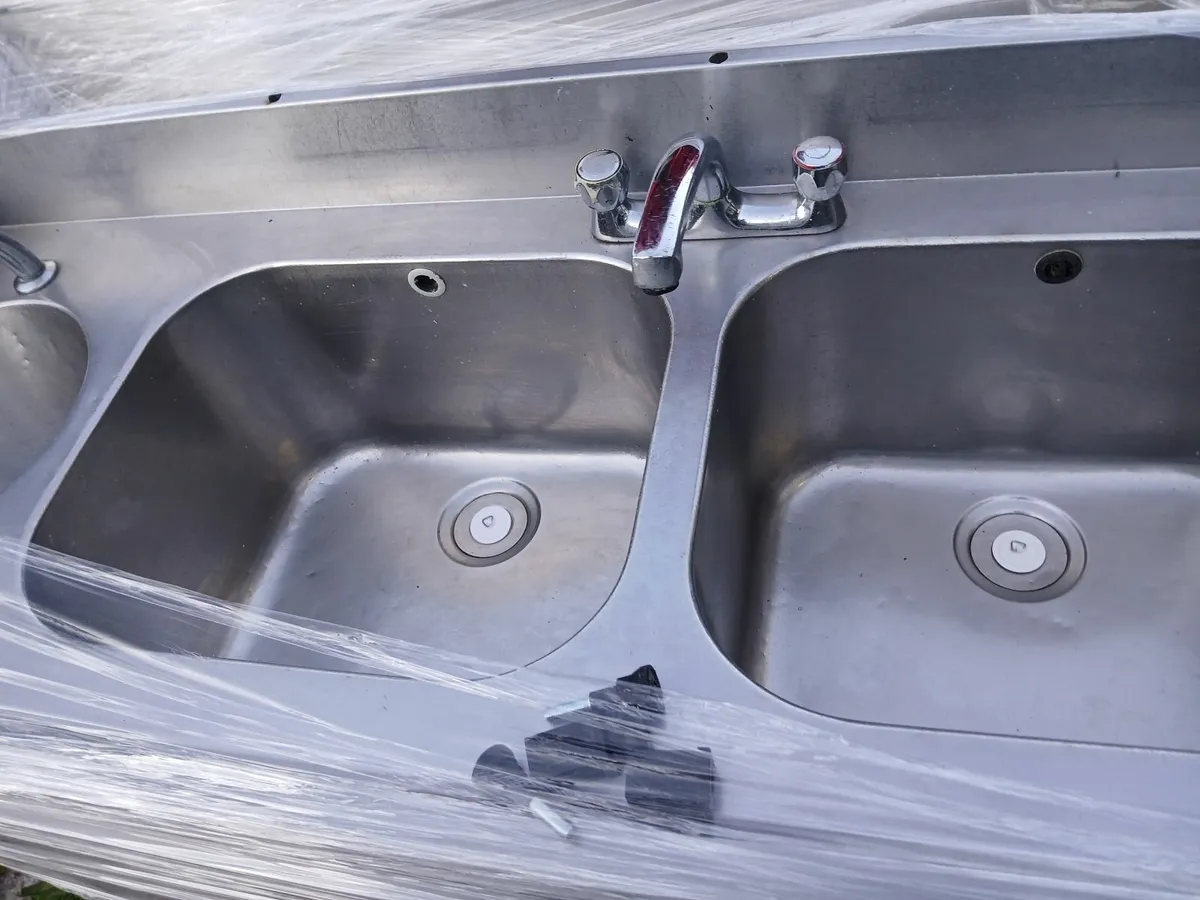 Stainless steel cabbinet sink unit complete - Image 2