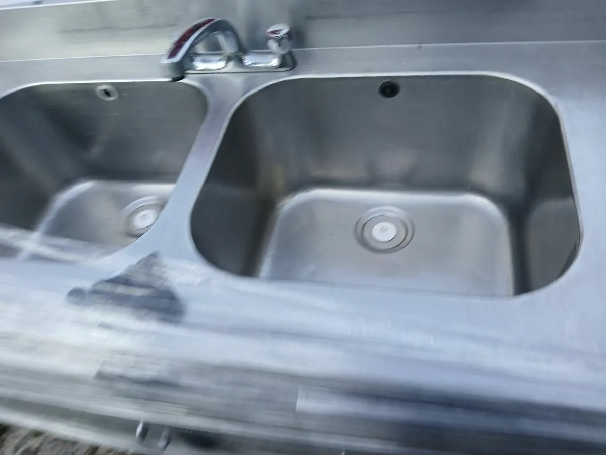 Stainless steel cabbinet sink unit complete - Image 3