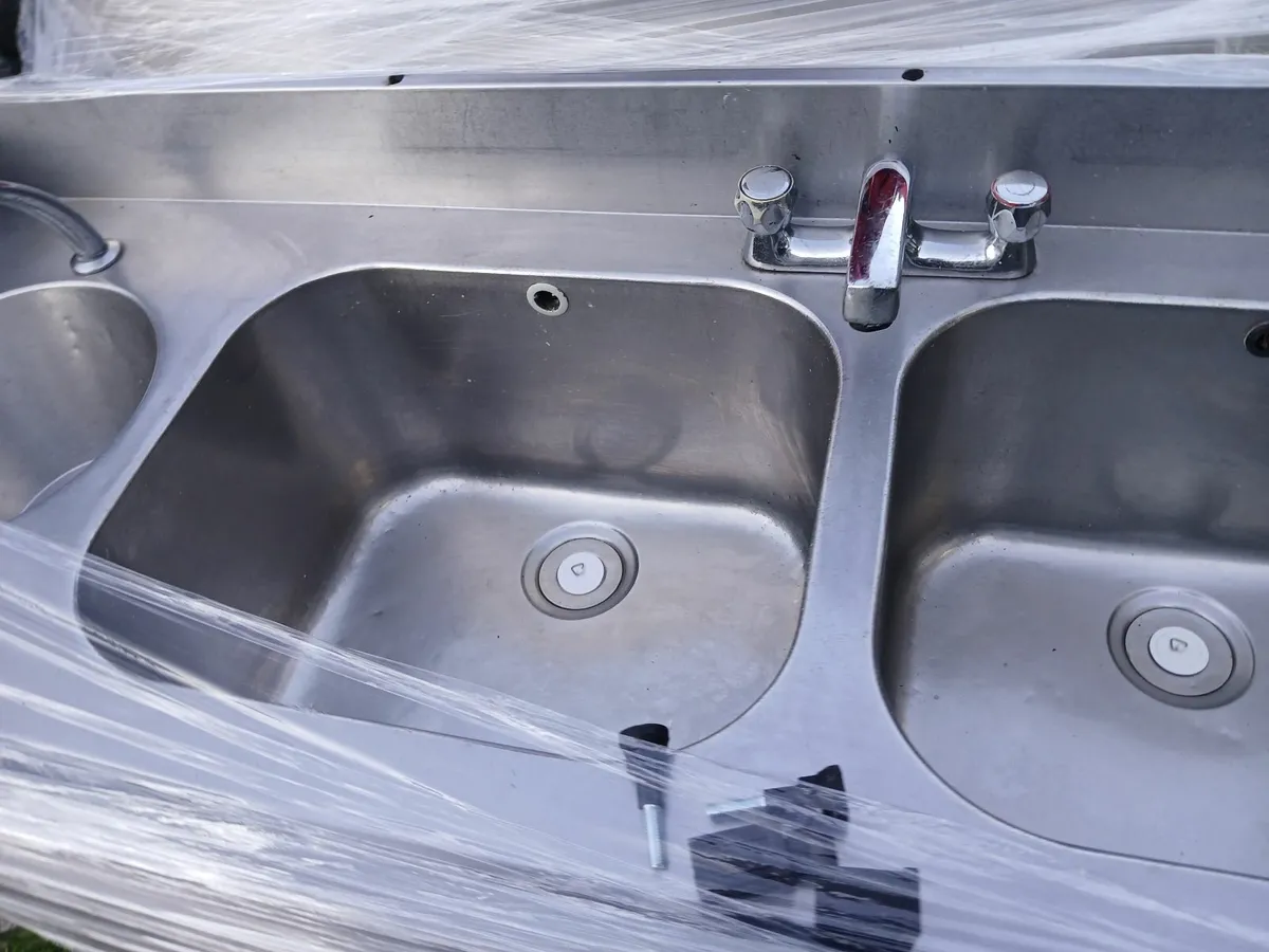 Stainless steel cabbinet sink unit complete - Image 4